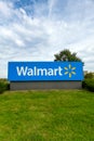 Walmart Retail Store Entrance Sign and Trademark Logo