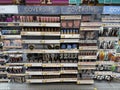 Walmart retail store interior Covergirl make up section Royalty Free Stock Photo