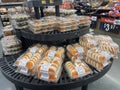 Walmart retail store interior halloween candy display cookies