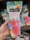 Walmart retail store interior hand holding Dailys mixers