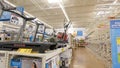 Walmart retail store interior pandemic 2020 empty bike racks