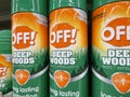 Walmart retail store Off insect repellant Deep Woods