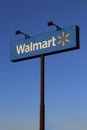 Walmart Store Sign on blue sky