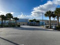 A Walmart on a sunny Christmas day with an empty parking lot Royalty Free Stock Photo