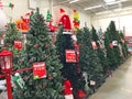 Walmart Supercenter interior Christmas Trees display