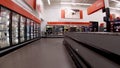 Walmart Supercenter retail store interior dairy back section