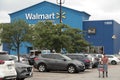 tor, canada - august 18, 2023: walmart supercentre center store supermarket department store blue with sign 39 p 20