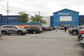 tor, canada - august 18, 2023: walmart supercentre center store supermarket department store blue with sign 43 p 20