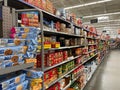 Walmart Thanksgiving shoppers snack aisle