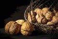 walnut fruites make like a poster edges