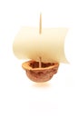 Walnut boat Royalty Free Stock Photo