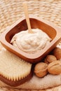 Walnut body scrub Royalty Free Stock Photo