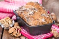 Walnut Bread (fresh baked) Royalty Free Stock Photo