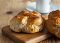 Walnut Bread on a Wooden Table Royalty Free Stock Photo