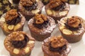 Walnut and chocolate muffins