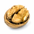 Walnut cracked Royalty Free Stock Photo