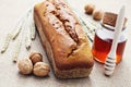 Walnut and honey bread Royalty Free Stock Photo