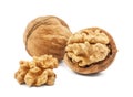 Walnut isolated on white background Royalty Free Stock Photo