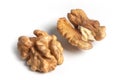 Walnut. Walnut kernel. Nut isolated on white Royalty Free Stock Photo