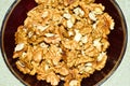 walnut kernels in a cup