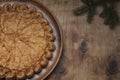 Walnut and maple pie Royalty Free Stock Photo