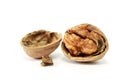 Walnut in Nutshell Royalty Free Stock Photo