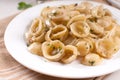 Walnut pesto orecchiette pasta