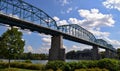 Walnut Street Bridge in Chattanooga Royalty Free Stock Photo