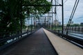 Walnut Street Bridge In Harrisburg, Pennsylvania Leading to City Royalty Free Stock Photo