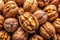 Walnut tree texture close up Royalty Free Stock Photo