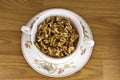 Walnuts in bowl. Royalty Free Stock Photo