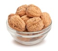 walnuts bowl path isolated Royalty Free Stock Photo