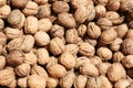 Walnuts closeup of a bag Royalty Free Stock Photo