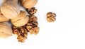 Walnuts closeup on Royalty Free Stock Photo