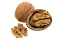 Walnuts in closeup