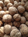 Walnuts with details for background.