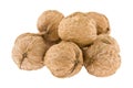 Walnuts isolated on white background Royalty Free Stock Photo