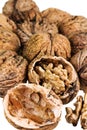 Walnuts Isolated on White Background Royalty Free Stock Photo