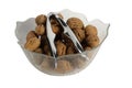Walnuts with nutcracker Royalty Free Stock Photo