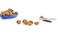 Walnuts and nutcracker Royalty Free Stock Photo