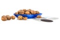 Walnuts and nutcracker Royalty Free Stock Photo