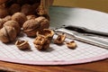 Walnuts and Nutcracker on Table