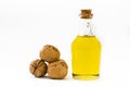 Walnuts oil isolated Royalty Free Stock Photo