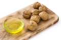 Walnuts oil isolated Royalty Free Stock Photo