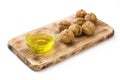 Walnuts oil isolated Royalty Free Stock Photo