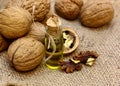 Walnuts oil Royalty Free Stock Photo