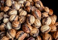 Walnuts Shape Cookies with Chocolate Filling