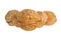 Walnuts on white background Royalty Free Stock Photo