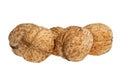 Walnuts on white background Royalty Free Stock Photo