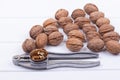 Walnuts on white Royalty Free Stock Photo